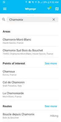 Whympr | Mountain and Outdoor android App screenshot 3